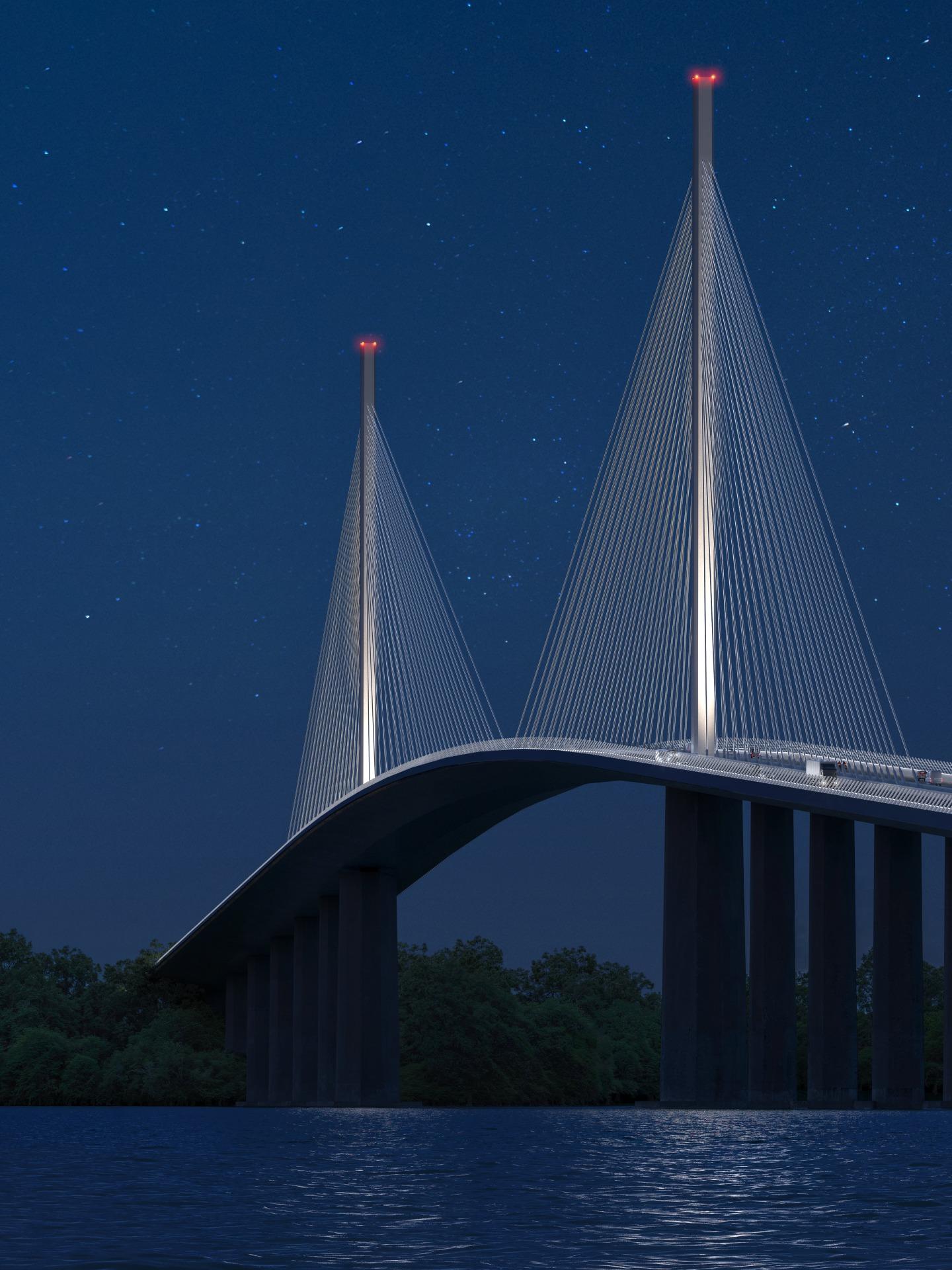 Baltimora Bridge, concept design | WeBuild - Carlo Ratti Associati - Michel Virlogeux