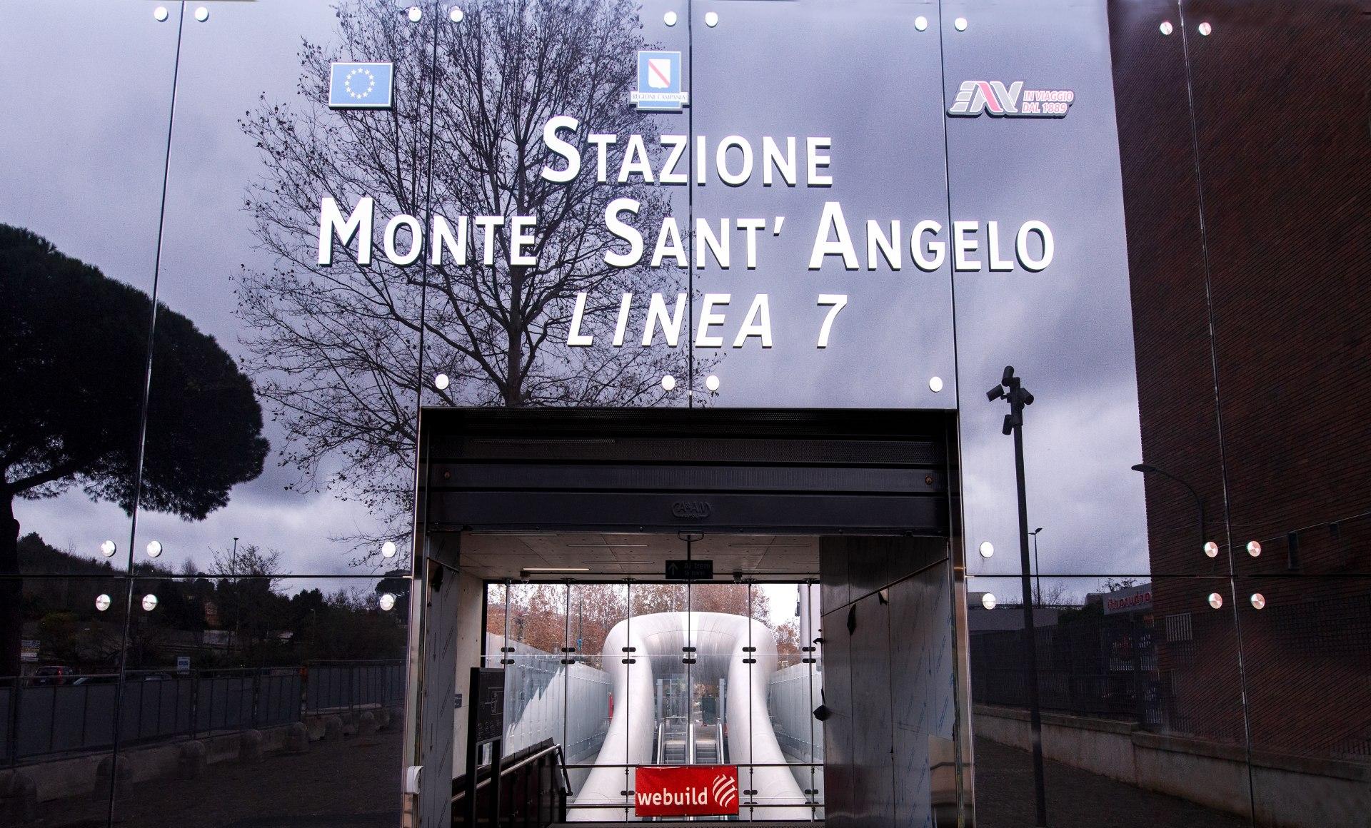 Metro Napoli Linea 7 Stazione Monte Sant'Angelo | progetto Webuild