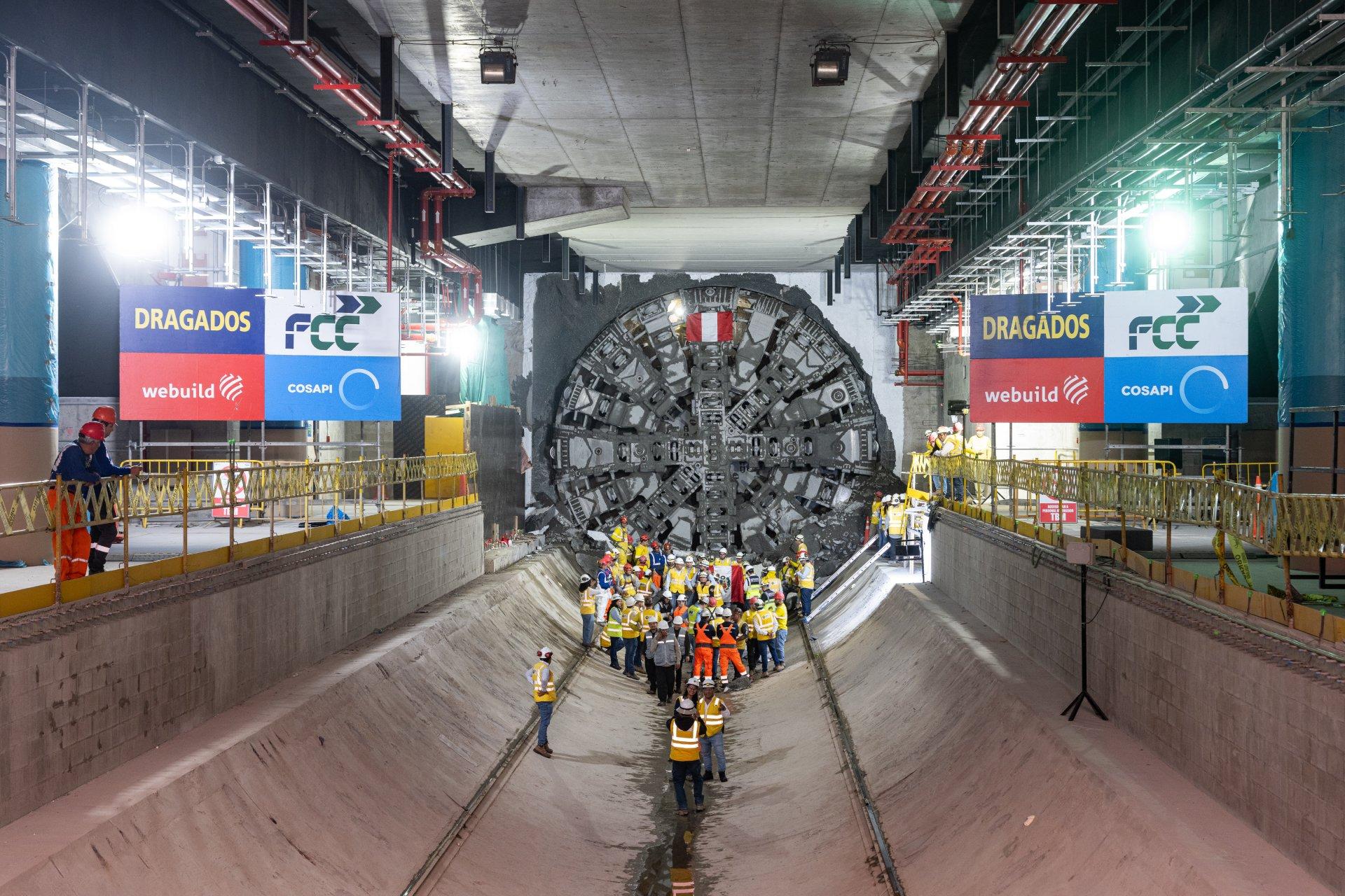Completati gli scavi della Linea 2 della Metro di Lima, Perù
