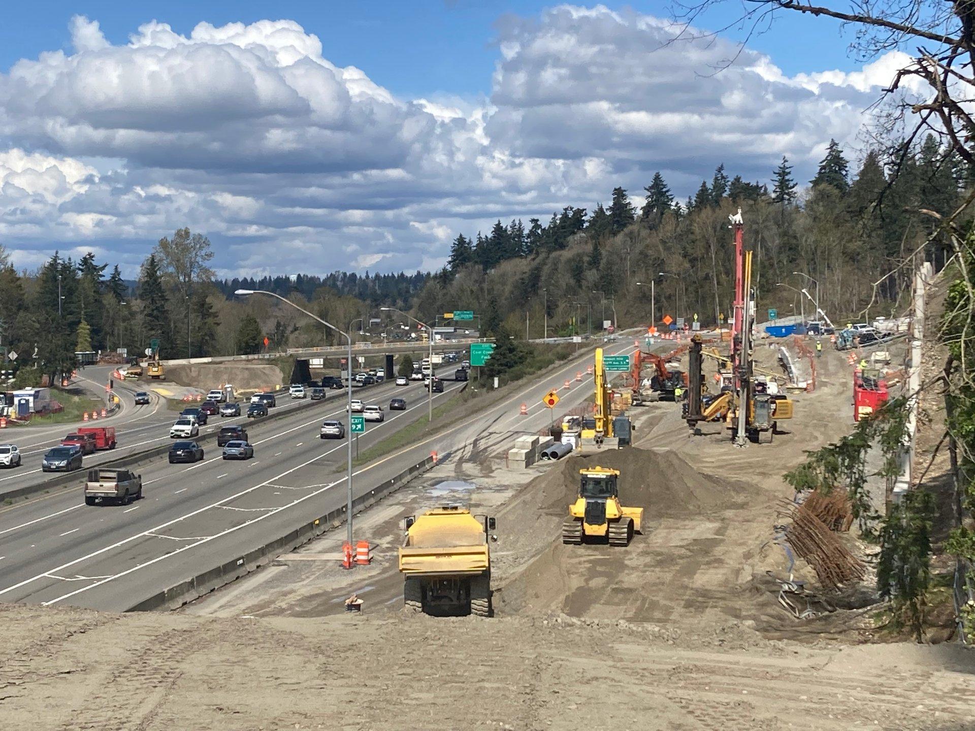 I-405 highway, Washington State, USA