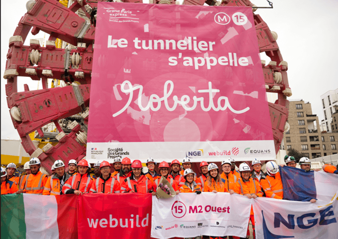 Battesimo TBM Roberta, Grand Paris Express - Webuild Image Library