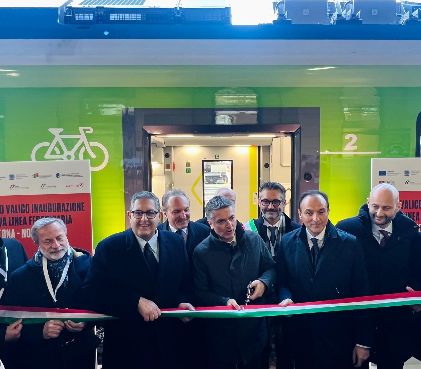 Terzo Valico: inaugurazione dei primi 8,5 chilometri della nuova linea e del servizio ferroviario tra Tortona e Novi Ligure