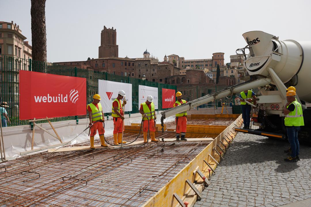 Metro Build Rome Delayed Webuild: laying of the first stone at Venezia Station on Rome’s Metro C ...