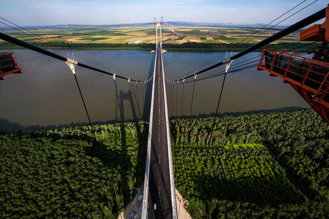 Bridge over the Danube River in Braila (Romania) Webuild Group