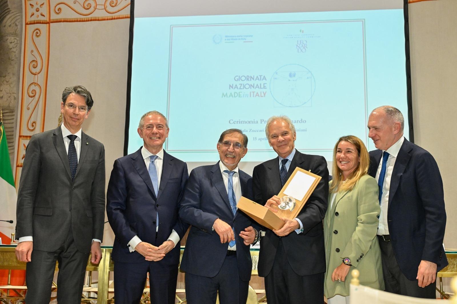 Italy Engineering Webuild CEO Pietro Salini awarded “Leonardo Prize” for affirming the ...