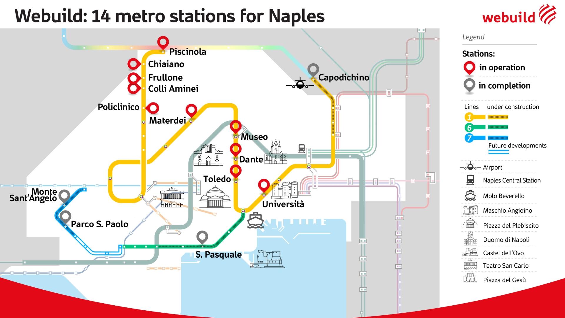 Webuild: 14 metro stations for Naples