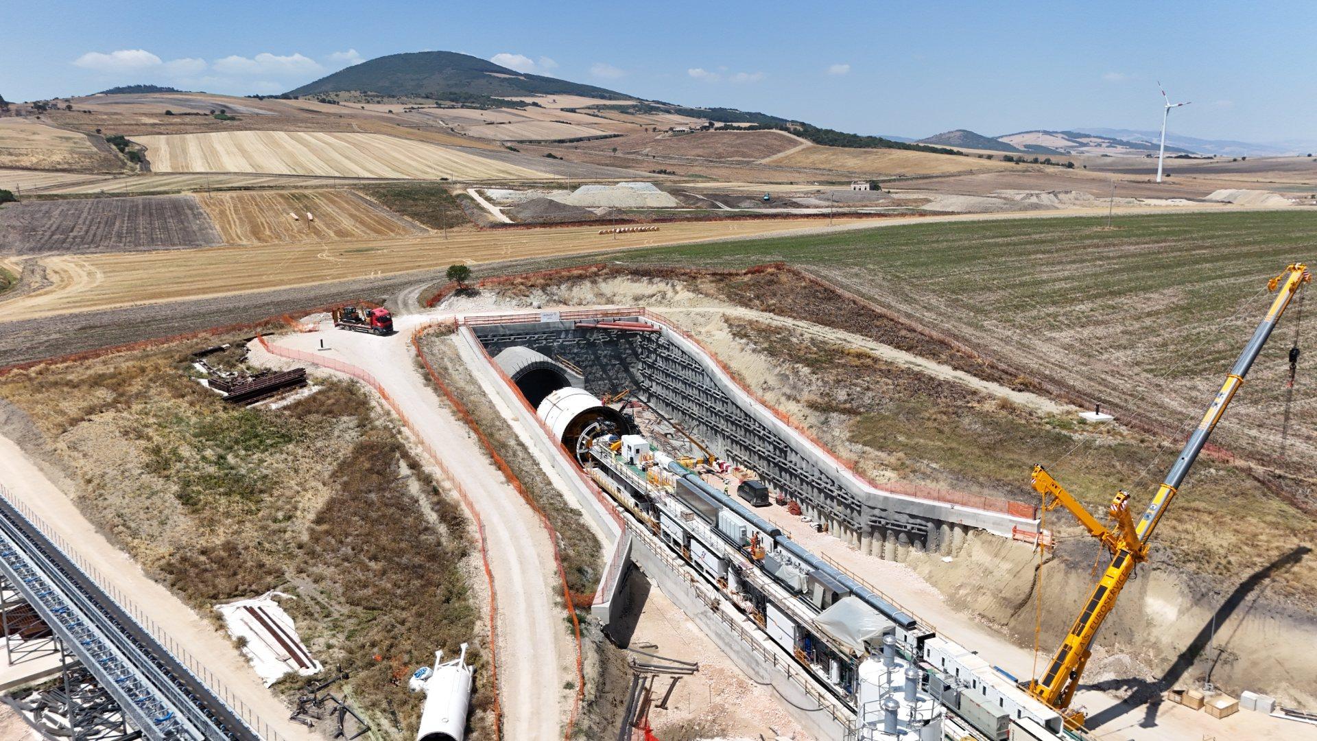 TBM Marina, Galleria Orsara, Tratta Orsara-Bovino, Linea ferroviaria AV Napoli-Bari, Italia | Webuild